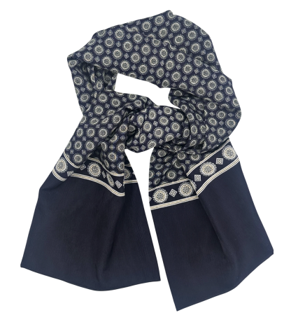 MODA & ACCESORII - Esarfa barbati MILANO, Negru cu model geometric