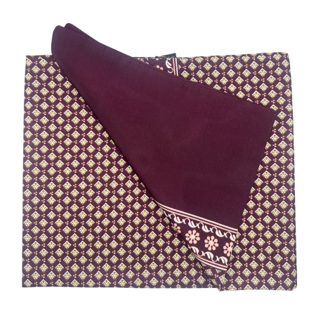 Esarfa barbati MONACO, Burgundy cu model geometric [1]
