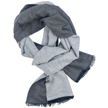 Esarfe & Fulare - Esarfa barbati - Fular Cashmere ADAM, Reversibil, Gri