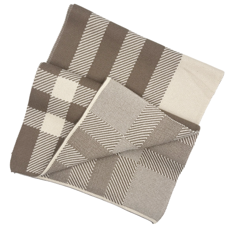 Esarfa barbati WINDSOR in carouri - maro/ crem - 30x190 cm [1]