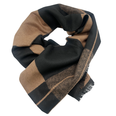 Esarfa barbati Cashmere CLAUDE, Negru Maro [1]