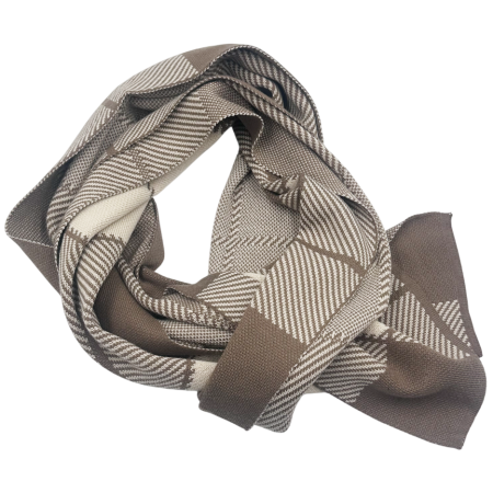 Fulare & Esarfe Casmir & Manusi Barbati - Esarfa barbati Cashmere DARIO, Maro/ Bej, 30x190cm