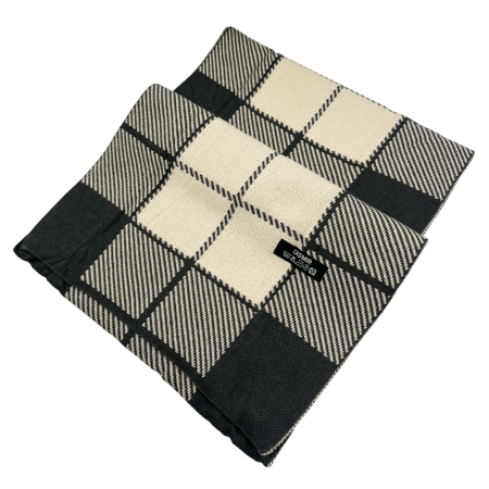 Esarfa barbati Cashmere DARIO, Negru/ Crem, 30x190cm [1]