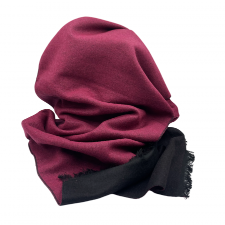 Esarfa barbati Cashmere Douglas, Negru/ Bordo [1]