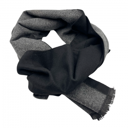 Esarfe & Fulare Barbatesti - Esarfa barbati Cashmere DOUGLAS, Negru Gri inchis