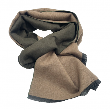 Esarfa barbati Cashmere DOUGLAS, Verde/ Bej [1]