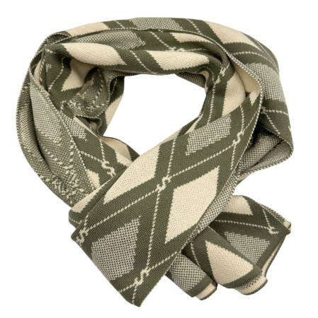 Fulare & Esarfe Casmir & Manusi Barbati - Esarfa barbati Cashmere ENZO, Kaki/ Bej, 30x190cm