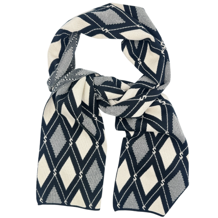 Esarfe & Fulare - Esarfa barbati Casmir ARGYLE in carouri - neagra