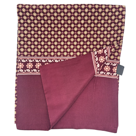 Esarfa barbati MONACO, Burgundy cu motive ornamentale [1]