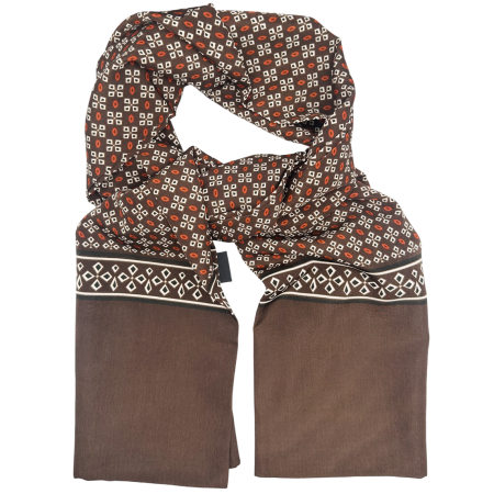 MODA & ACCESORII - Esarfa barbati MONACO, Maro cu model geometric