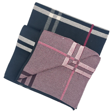 Esarfa barbati WINDSOR in carouri, Negru, 30x190 cm [1]
