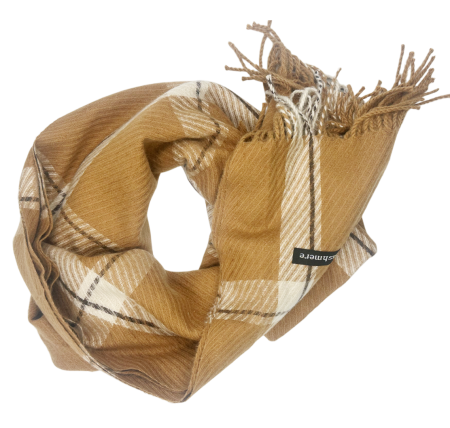 Esarfa Cashmere LICIA, Maro deschis, 60x185cm [1]