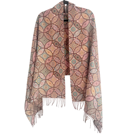 Saluri & Fulare - Esarfa Cashmere MOSAIC - cu fir stralucitor - Maro