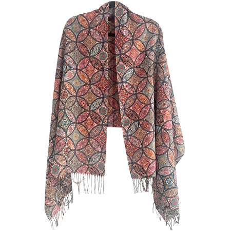 Saluri & Fulare - Esarfa Cashmere MOSAIC - cu fir stralucitor
