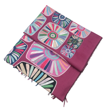 Esarfa Cashmere MYSTIC, Fucsia, 70x180cm [2]