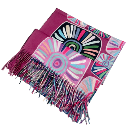 Esarfa Cashmere MYSTIC, Fucsia, 70x180cm [1]