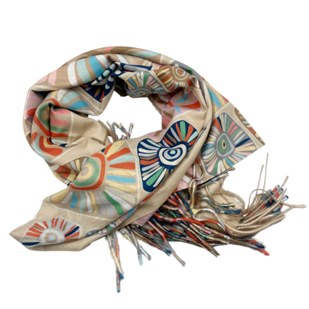 Esarfe Casmir & Vascoza & Manusi - Esarfa Cashmere MYSTIC, Bej, 70x180cm