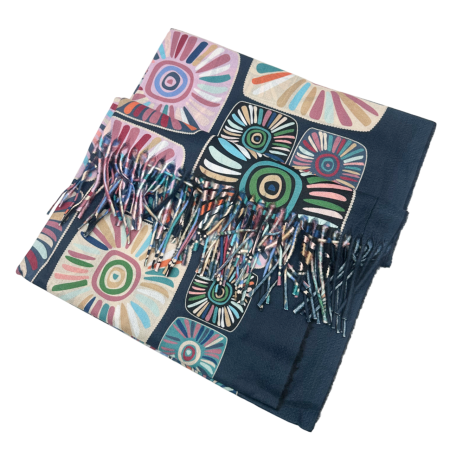 Esarfa Cashmere MYSTIC, Bleumarin, 70x180cm [1]