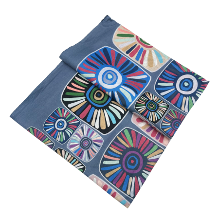 Esarfa Cashmere MYSTIC, Albastru, 70x180cm [2]