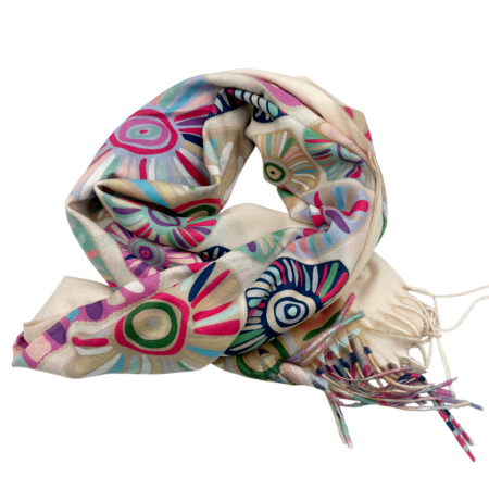Esarfe Casmir & Vascoza & Manusi - Esarfa Cashmere MYSTIC, Roz banan, 70x180cm