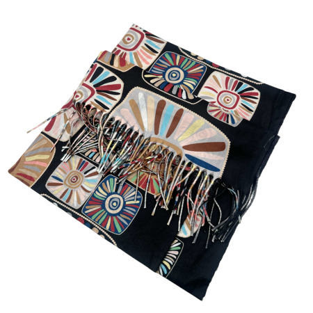 Esarfa Cashmere MYSTIC, Negru, 70x180cm [1]