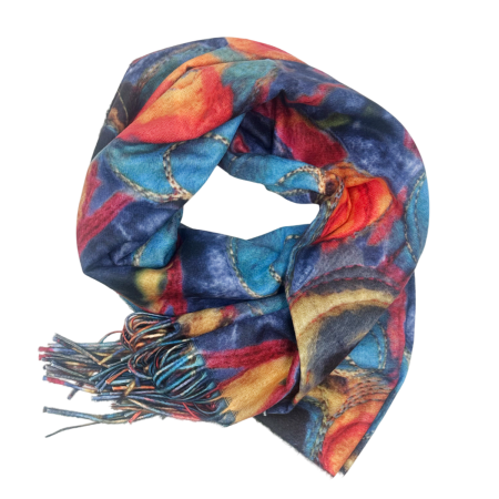 Esarfa Cashmere CAMERON, Albastru, 70x180cm [1]