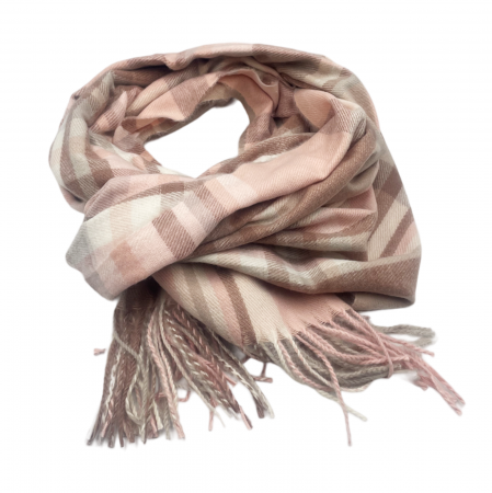 Esarfa Cashmere FEDERICA, Bej/ Roz, 60x185cm [2]