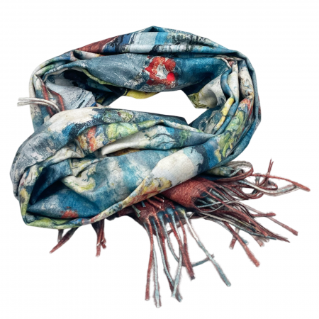 Esarfe Casmir & Vascoza & Manusi - Esarfa cu 2 fete Cashmere LIGHT, Albastru