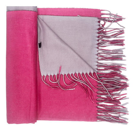 Esarfa cu 2 fete Cashmere VERONIQUE, Fuchsia/ Mov [1]