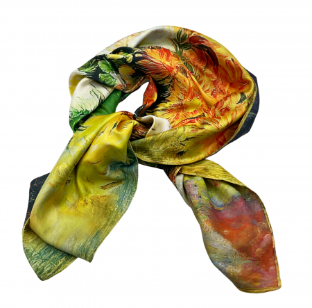 Esarfa cu 2 fete - matase DENISE, 70x70cm [5]