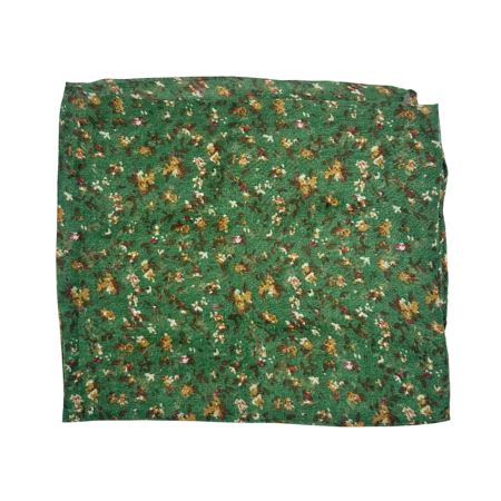 Esarfa cu flori LUCILLE, Verde, 70x180cm [1]
