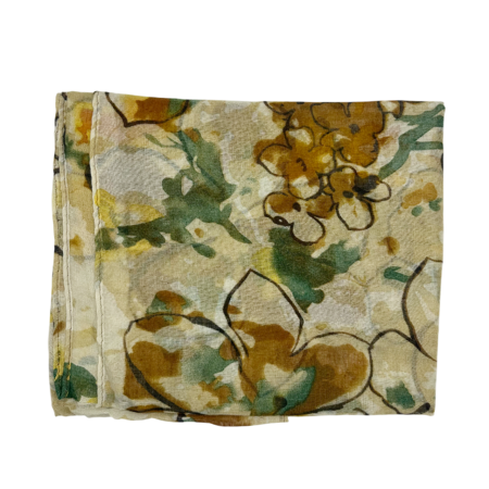 Esarfa cu flori KATHY, Maro, 70x180cm [1]