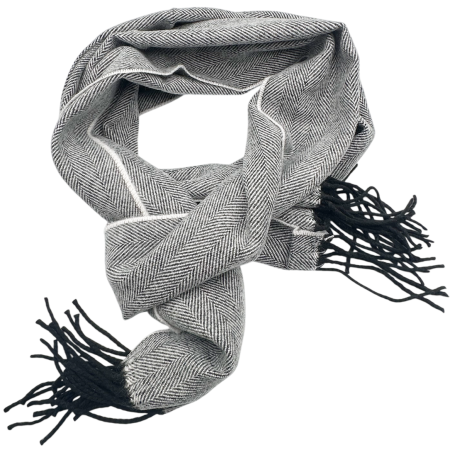 Esarfe & Fulare - Esarfa unisex ASHFORD cu franjuri gri