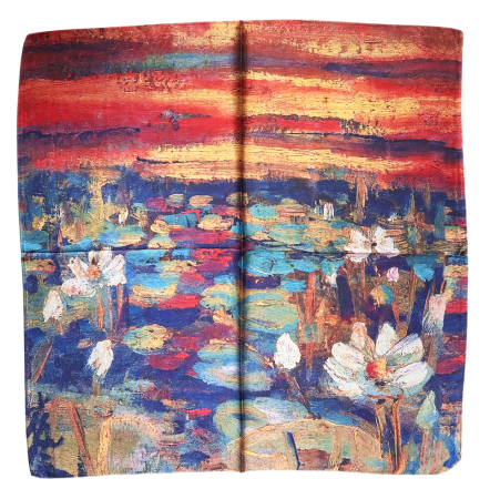 Esarfe Patrate - Esarfa dama ADELAIDE, Cu 2 fete, 70x70cm