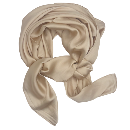 Esarfe Uni - Esarfa dama AMELIE, Bej auriu, 70x70cm