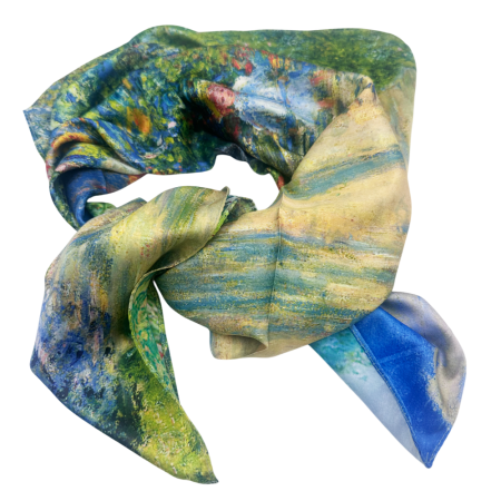 Esarfa dama ANITA cu peisaj si motive florale [3]