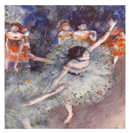 Esarfe Patrate - Esarfa dama BALLERINA, Cu 2 fete, 70x70cm