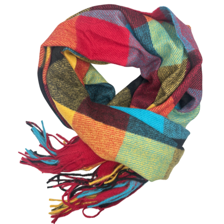 Esarfa dama Cashmere CAMDEN - Sal in carouri multicolor [1]