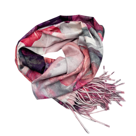 Esarfa Cashmere CAROLINE, Rosu mov [2]