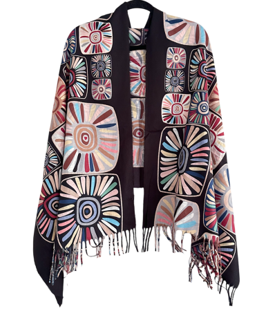 MODA & ACCESORII - Esarfa Cashmere MYSTIC, Negru, 70x180 cm