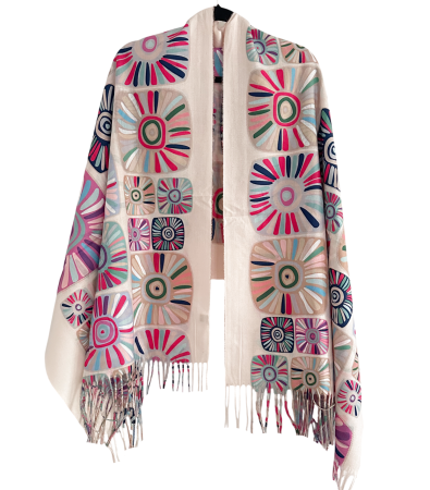 MODA & ACCESORII - Esarfa dama Casmir MYSTIC - Roz banan - 70x180 cm