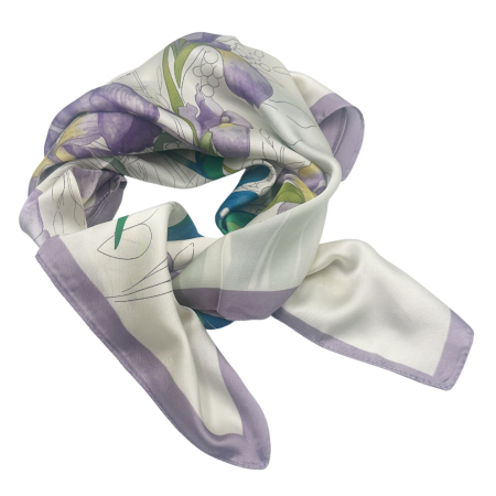 Esarfa dama ISABELLA cu irisi, 70x70cm [1]