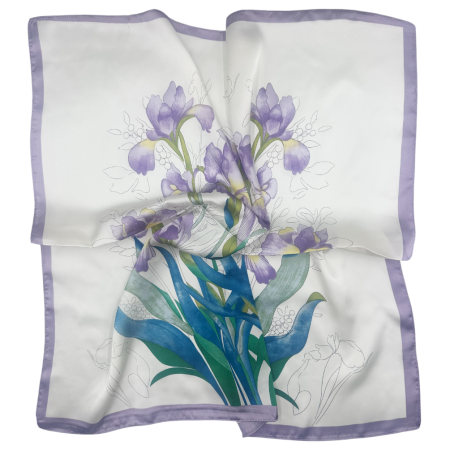 Esarfe Patrate - Esarfa dama ISABELLA cu irisi, 70x70cm