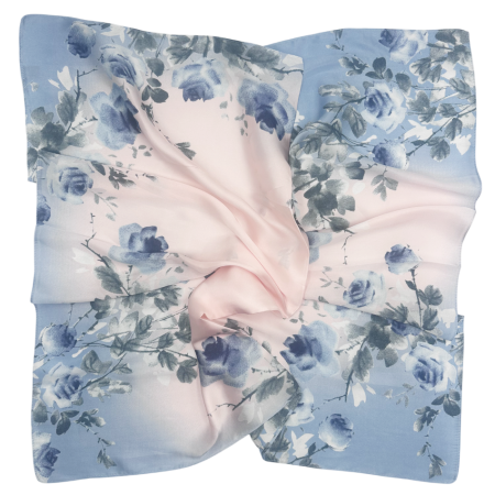 Esarfe Patrate - Esarfa dama ISABELLA cu trandafiri, 70x70cm