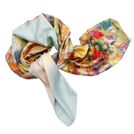 Esarfa dama BERNADETTE, Cu 2 fete, 70x70cm [3]