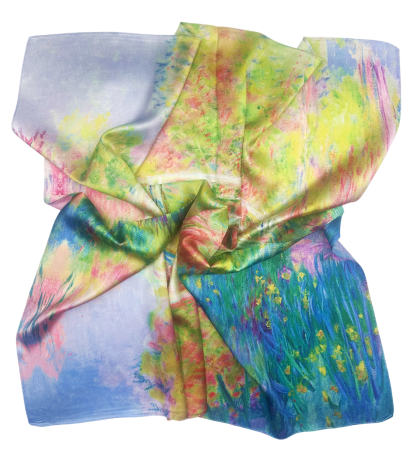 Esarfe Patrate - Esarfa dama LARA cu pictura, 70x70cm