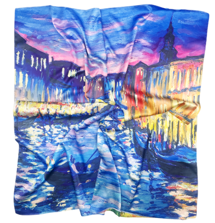 FASHION - Esarfa dama LEONIE, Cu 2 fete, 70x70cm