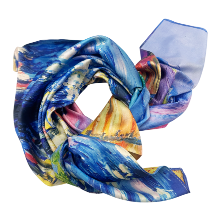 Esarfa dama LEONIE, Cu 2 fete, 70x70cm [3]