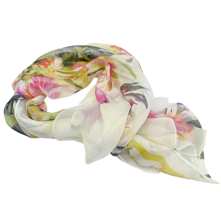 Esarfa Dama, Crem cu Aspect Matasos [1]