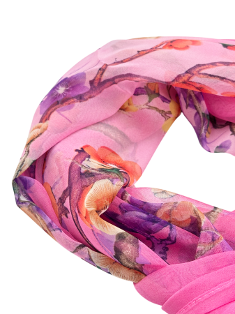 Esarfa Dama, fucsia cu Aspect Matasos [1]